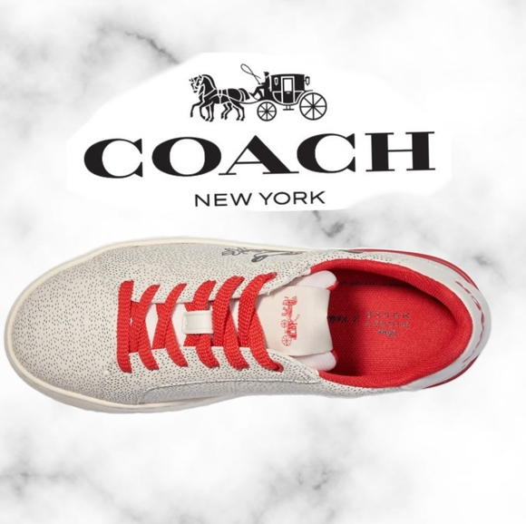 Coach Disney Mickey Mouse X Keith Haring Clip Low Top Sneaker - Picture 2 of 8